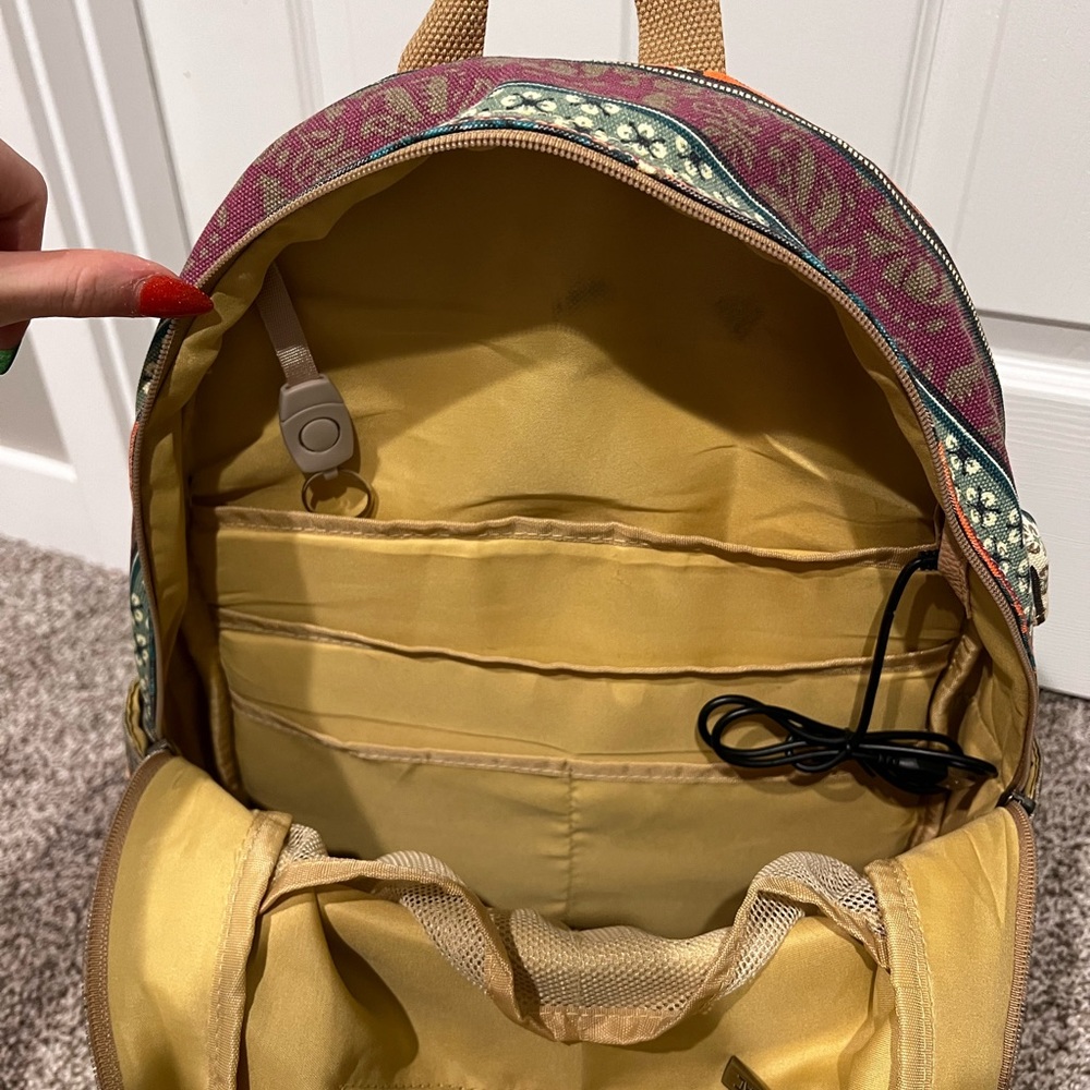 Patterned Boho Backpack - Picture 5 of 9